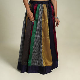 Multicolor - khun patchwork 24 kali cotton long skirt 21