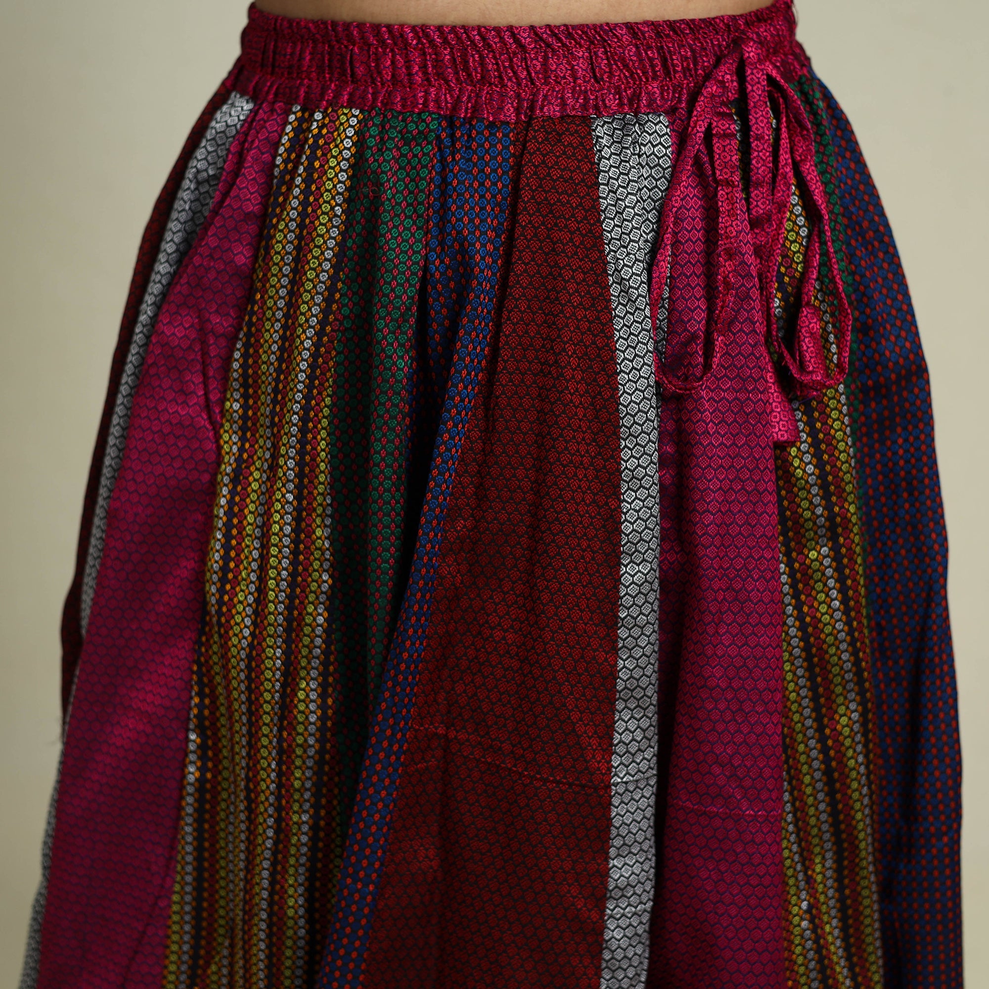Multicolor - khun patchwork 24 kali cotton long skirt 22