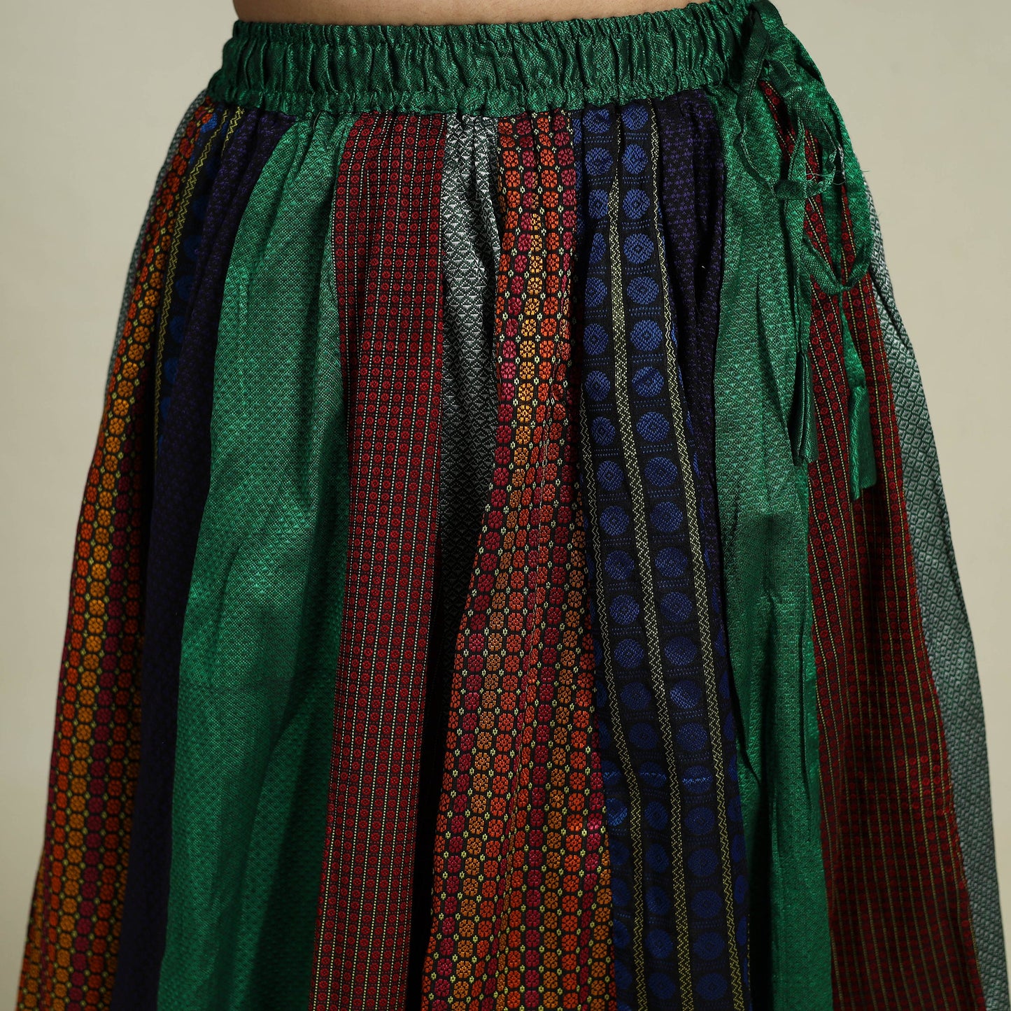Buy Multicolor Khun Patchwork 24 Kali Cotton Long Skirt