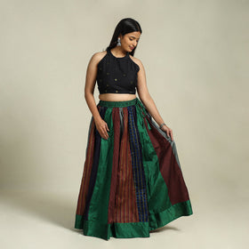 Buy Multicolor Khun Patchwork 24 Kali Cotton Long Skirt