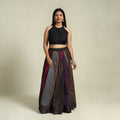 Multicolor - khun patchwork 24 kali cotton long skirt
