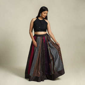 Multicolor - khun patchwork 24 kali cotton long skirt