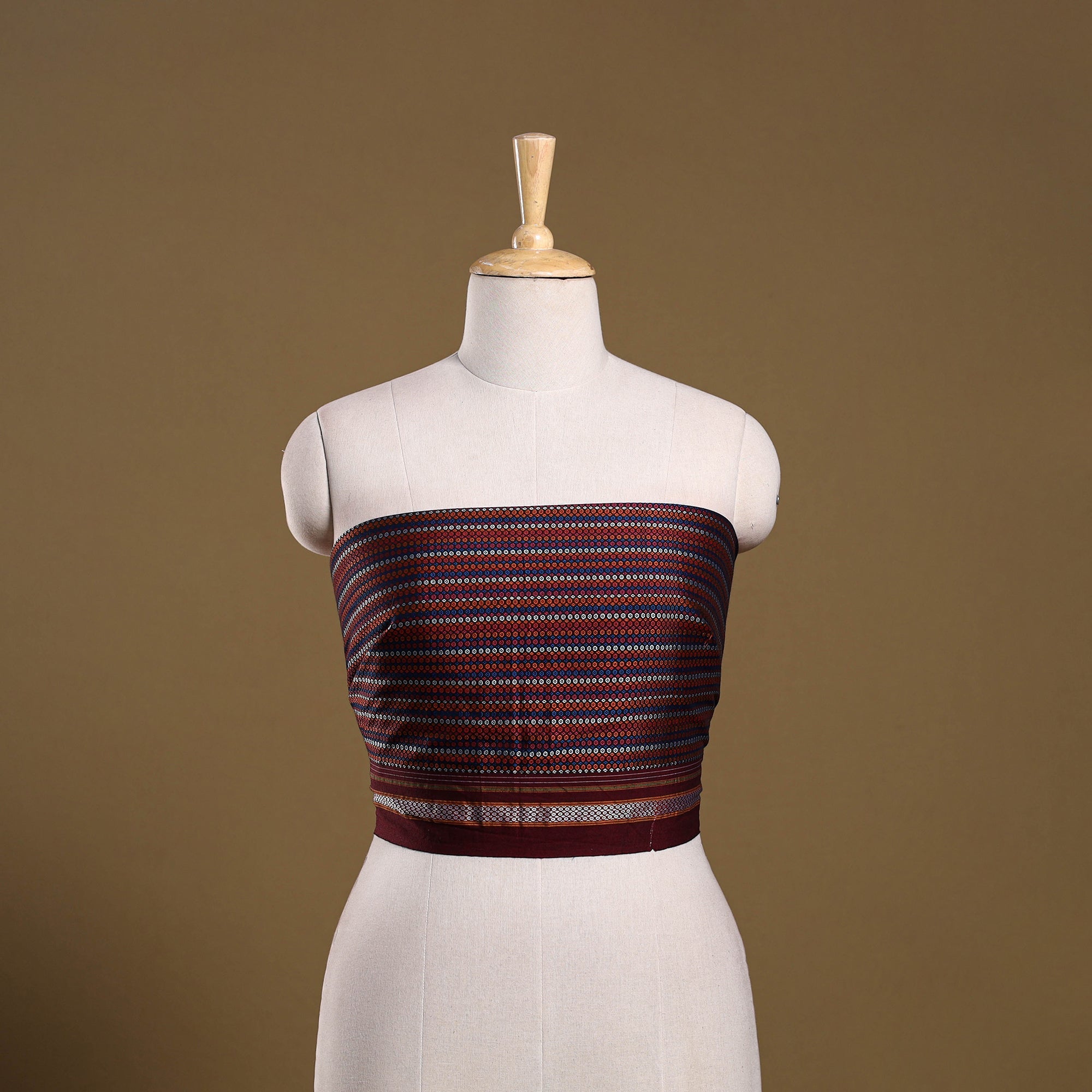 Khun weave cotton blouse piece 07 - handcrafted