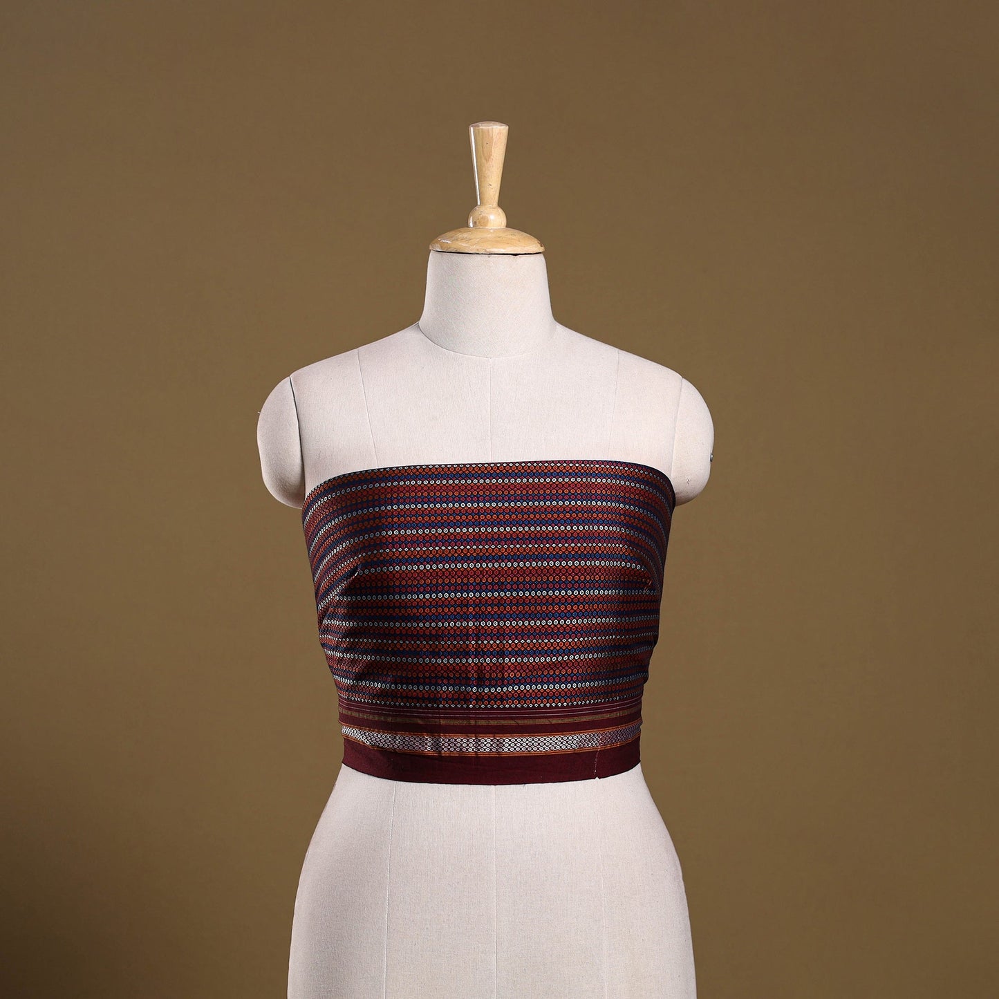 Khun weave cotton blouse piece 07 - handcrafted