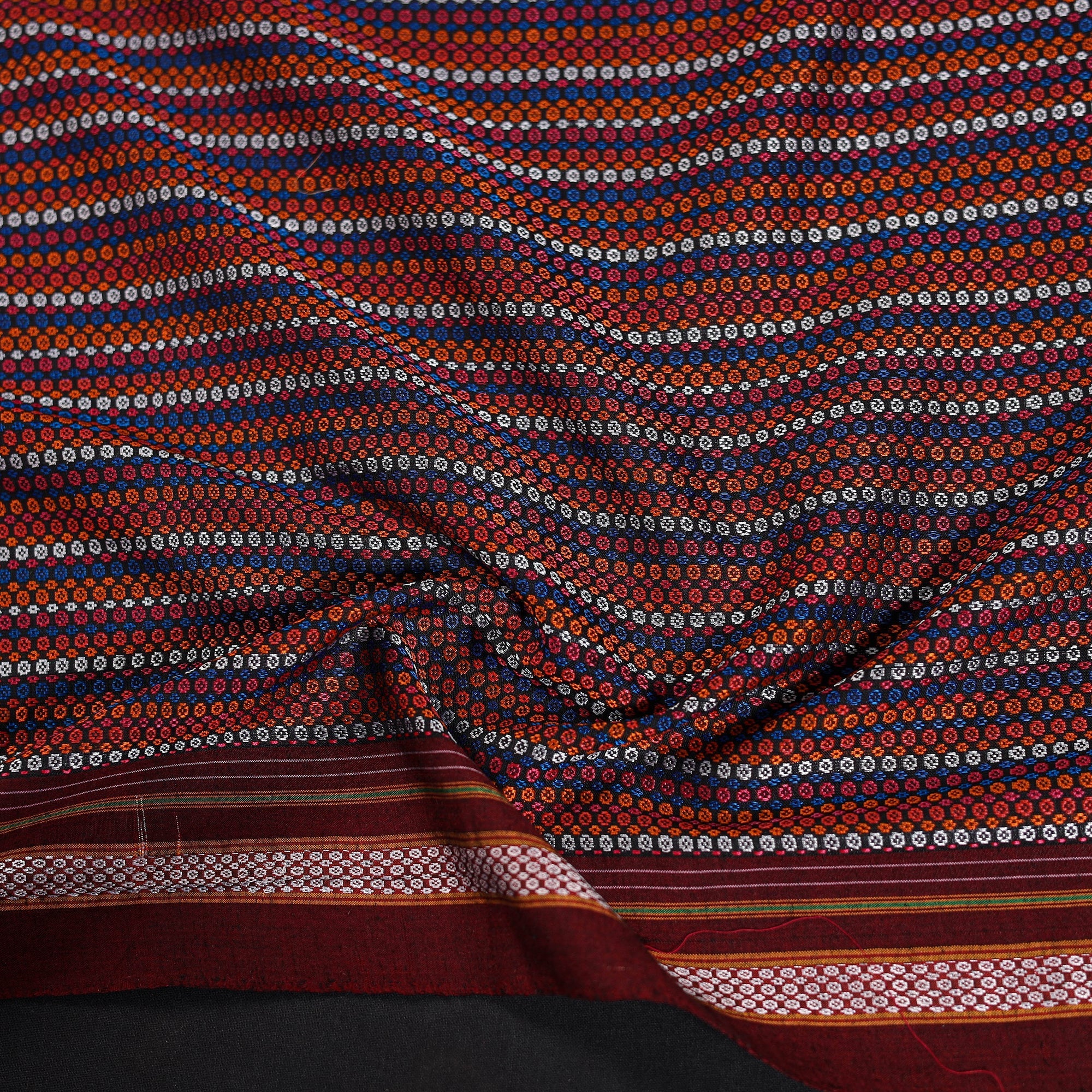 Khun weave cotton blouse piece 07 - handcrafted