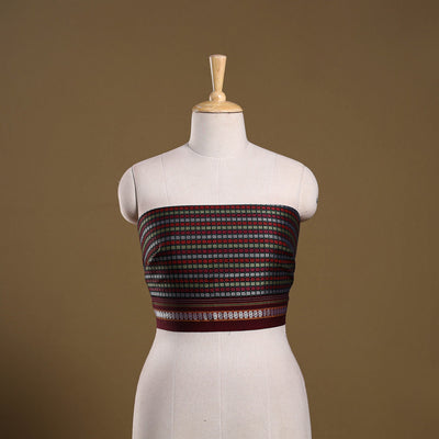 Khun weave cotton blouse piece 19 - handcrafted