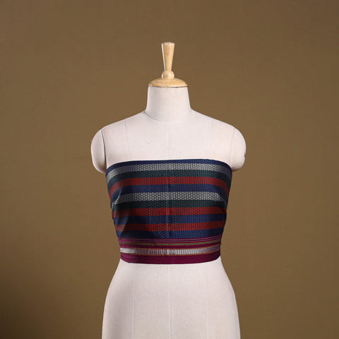 Khun weave cotton blouse piece 34 - handcrafted