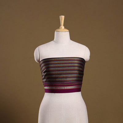 Khun weave cotton blouse piece 35 - handcrafted