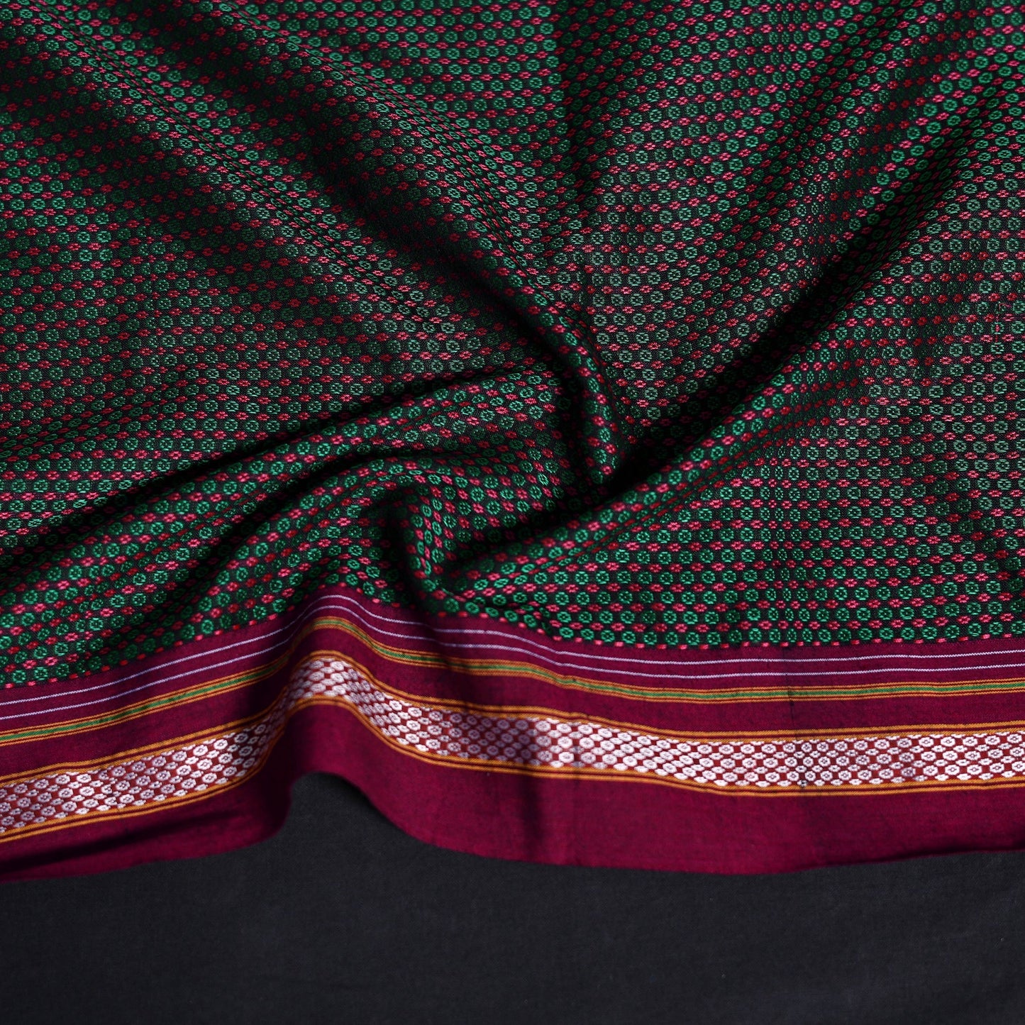 Khun weave cotton blouse piece 42 - handcrafted