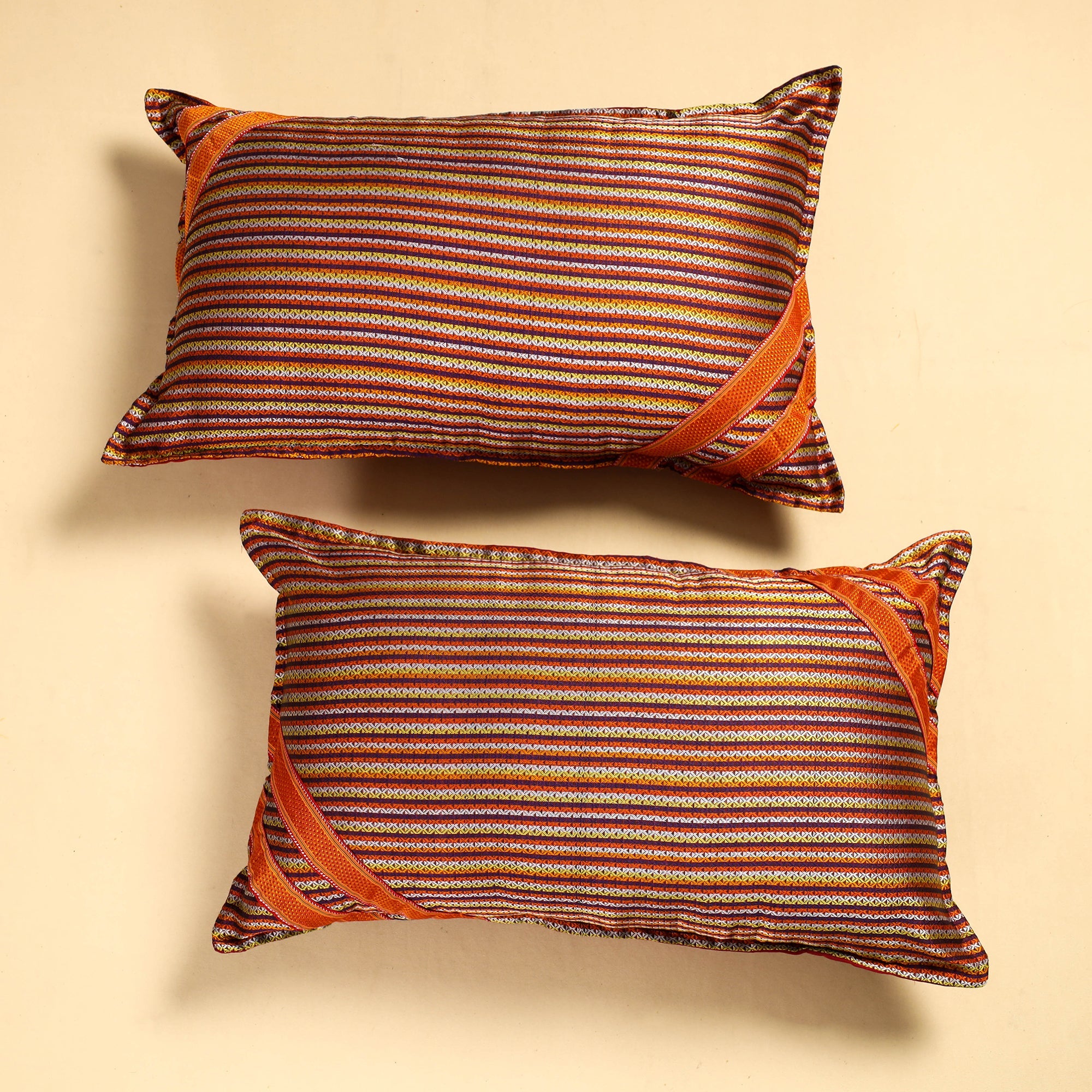 Khun Weave Cotton Pillow Covers (Set of 2) 