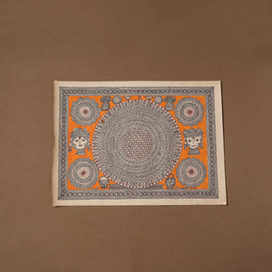 Handpainted madhubani painting by hira devi (22 x 30 in) 04