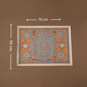 Handpainted madhubani painting by hira devi (22 x 30 in) 04