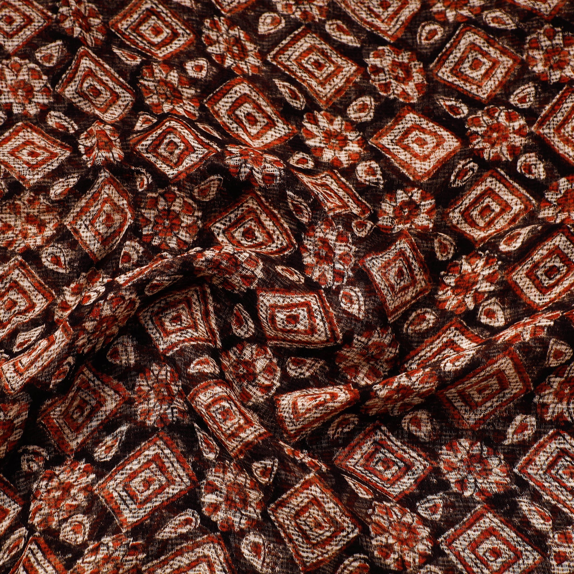 Traditional Bagru Print Fabric from Rajasthan