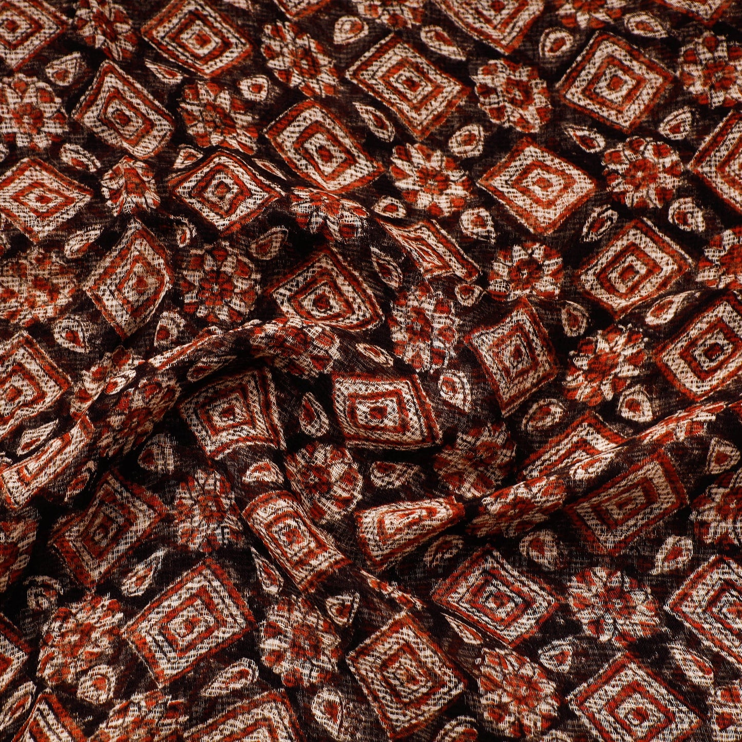 Traditional Bagru Print Fabric from Rajasthan