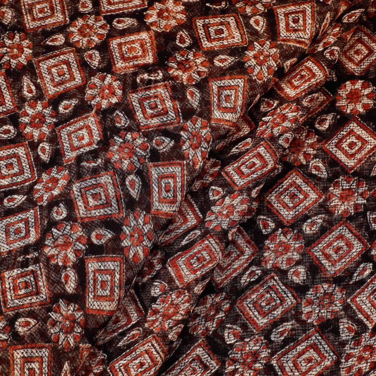 Traditional Bagru Print Fabric from Rajasthan