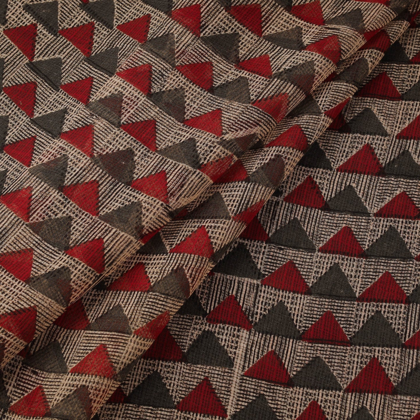 Kota doria cotton natural dyed hand block bagru print