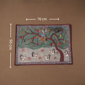 Handpainted madhubani painting by hira devi (22 x 30 in) 06