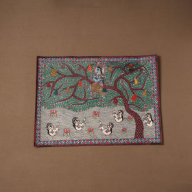 Handpainted madhubani painting by hira devi (22 x 30 in) 06