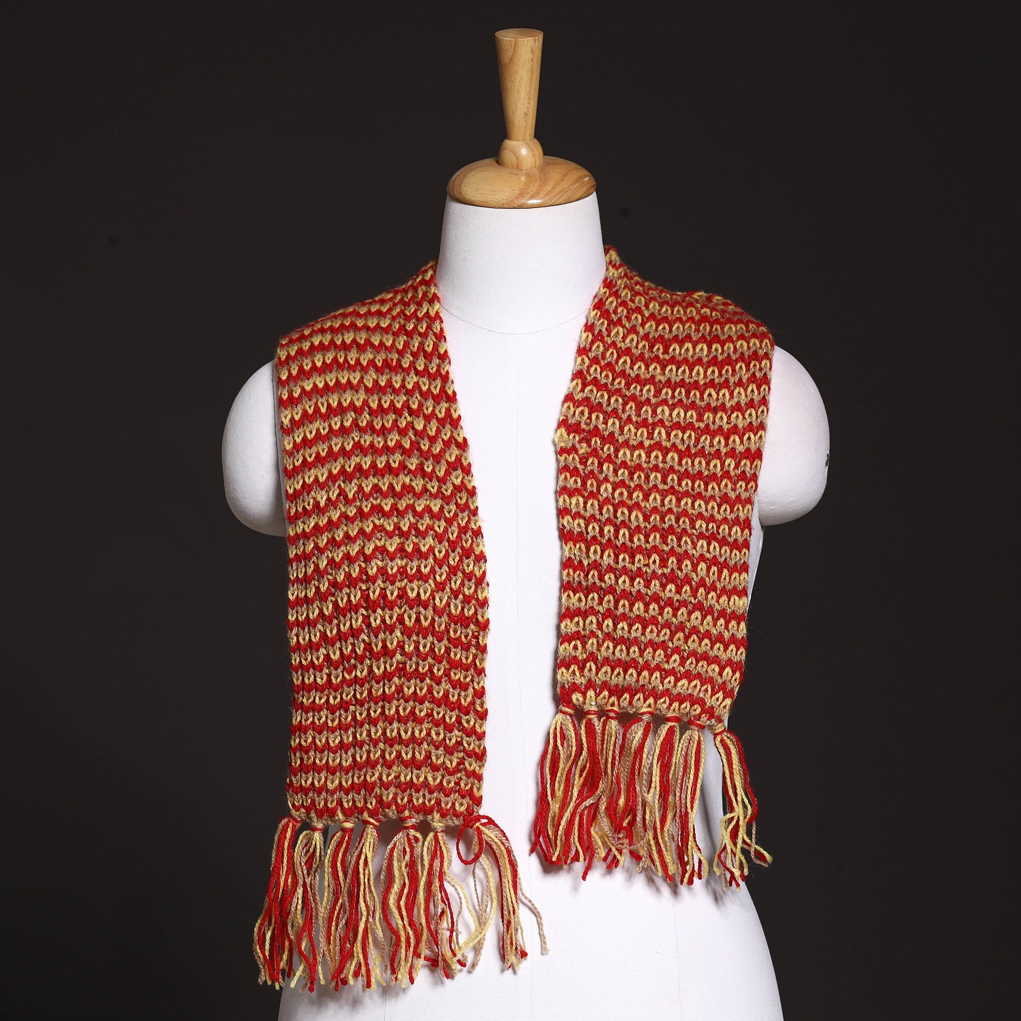  Kumaun Hand Knitted Woolen Muffler (50 in)  