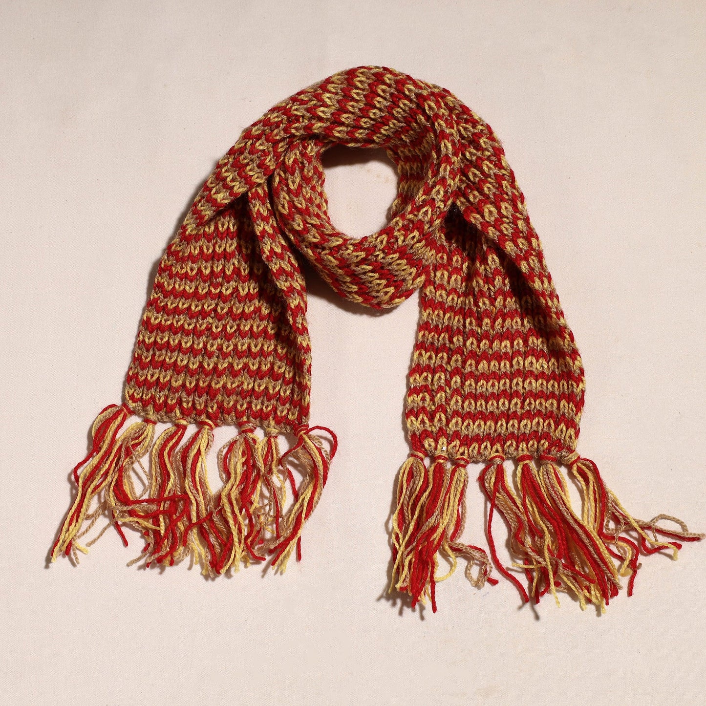  Kumaun Hand Knitted Woolen Muffler (50 in)  