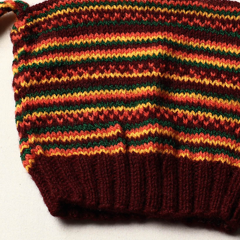  Kumaun Hand Knitted Woolen Sherpa Cap 