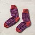  Multicolor Kumaun Hand Knitted Woolen Socks - Kids