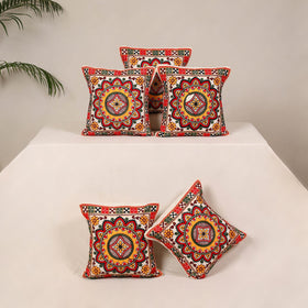 Multicolor - kutch aari hand embroidery cushion cover (set