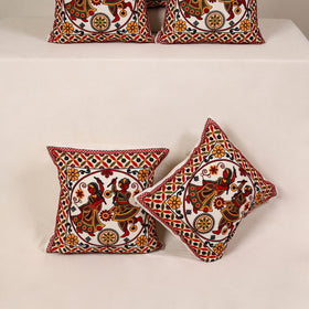 Multicolor - kutch aari hand embroidery cushion cover (set