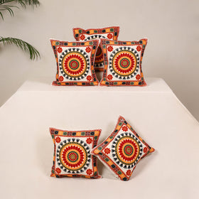 Multicolor - kutch aari hand embroidery cushion cover (set