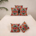 Multicolor - kutch aari hand embroidery cushion cover (set