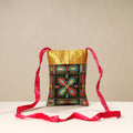 Multicolor Kutch Ahir Embroidery Mashru Silk Sling Bag