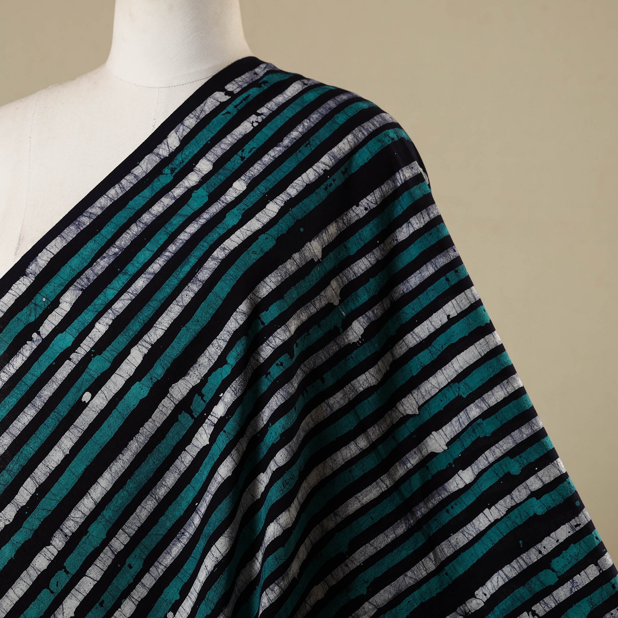 Multicolor - kutch batik cotton fabric 14 - handcrafted