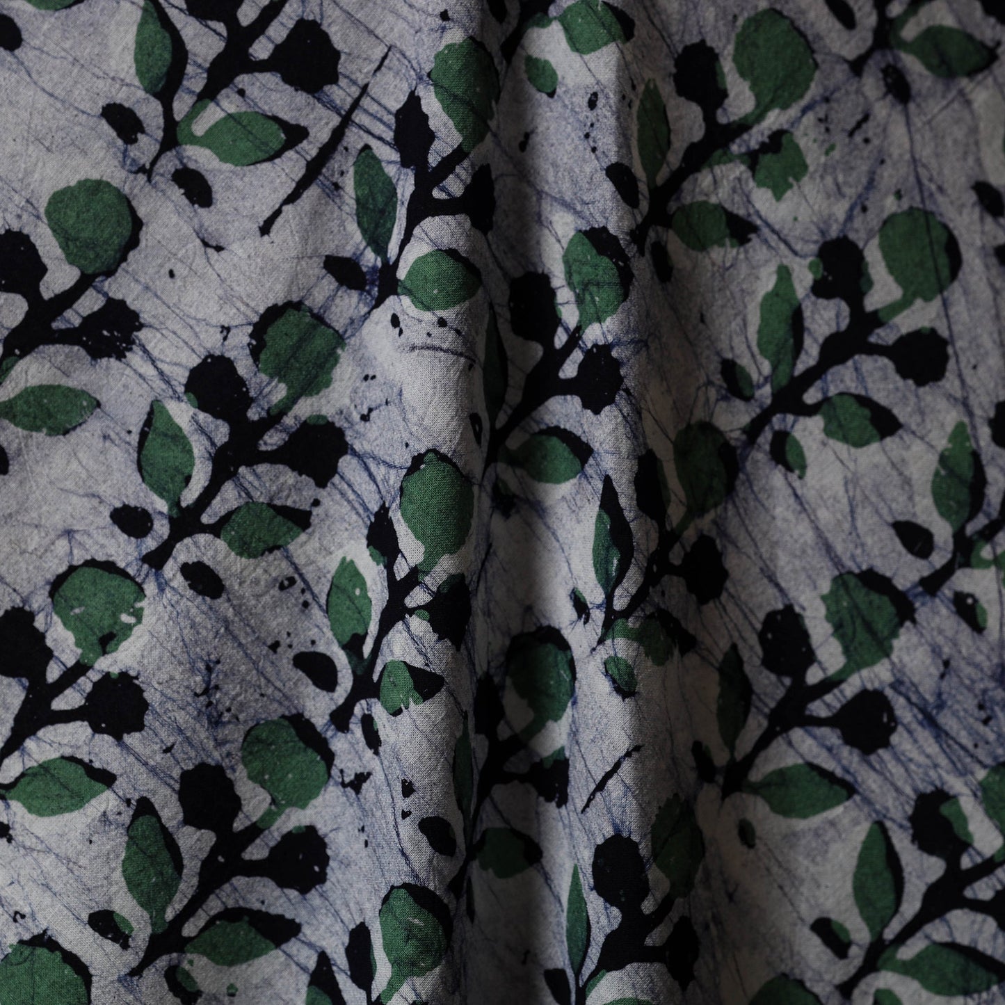 Multicolor - kutch batik cotton fabric 39 - handcrafted