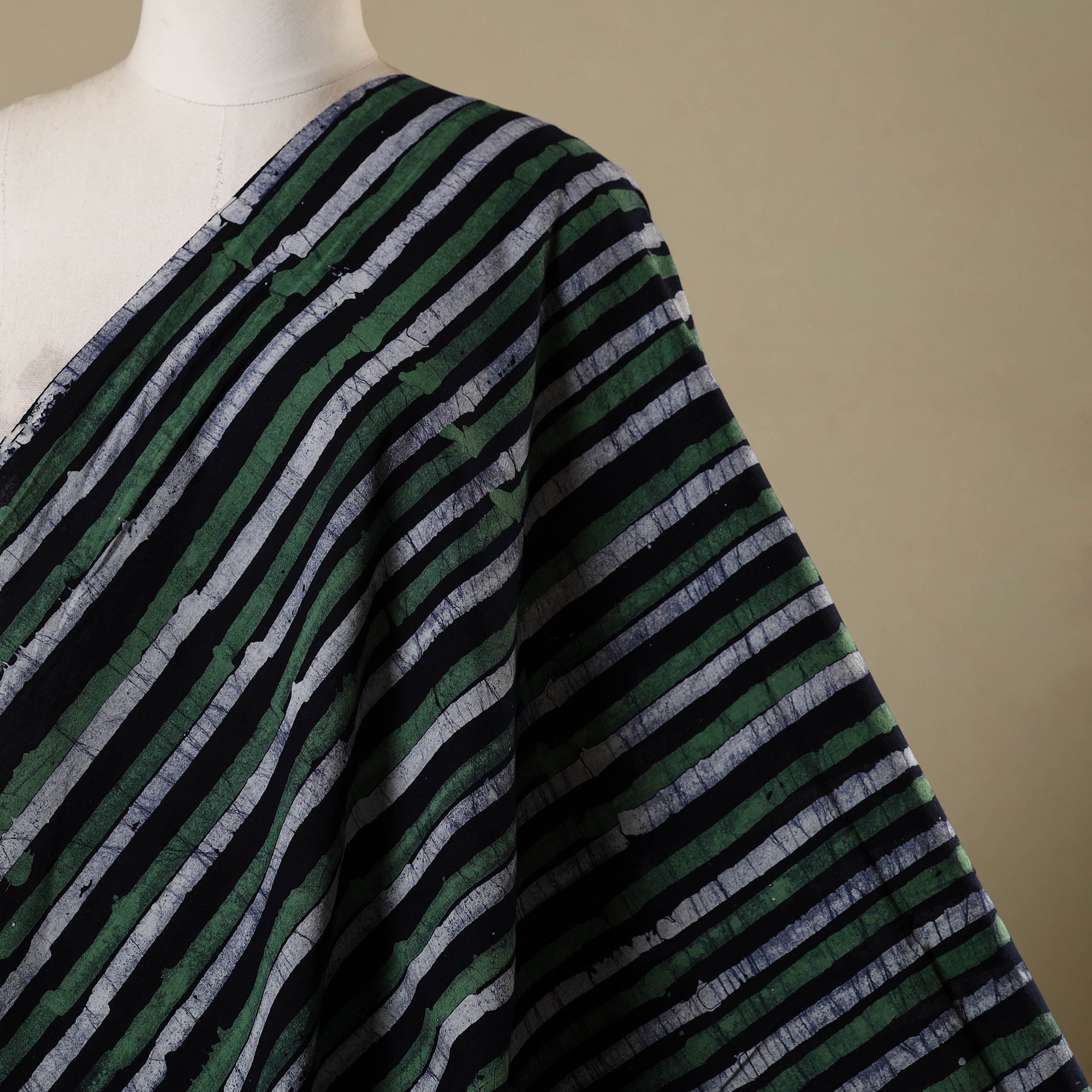 Multicolor - kutch batik cotton fabric 44 - handcrafted