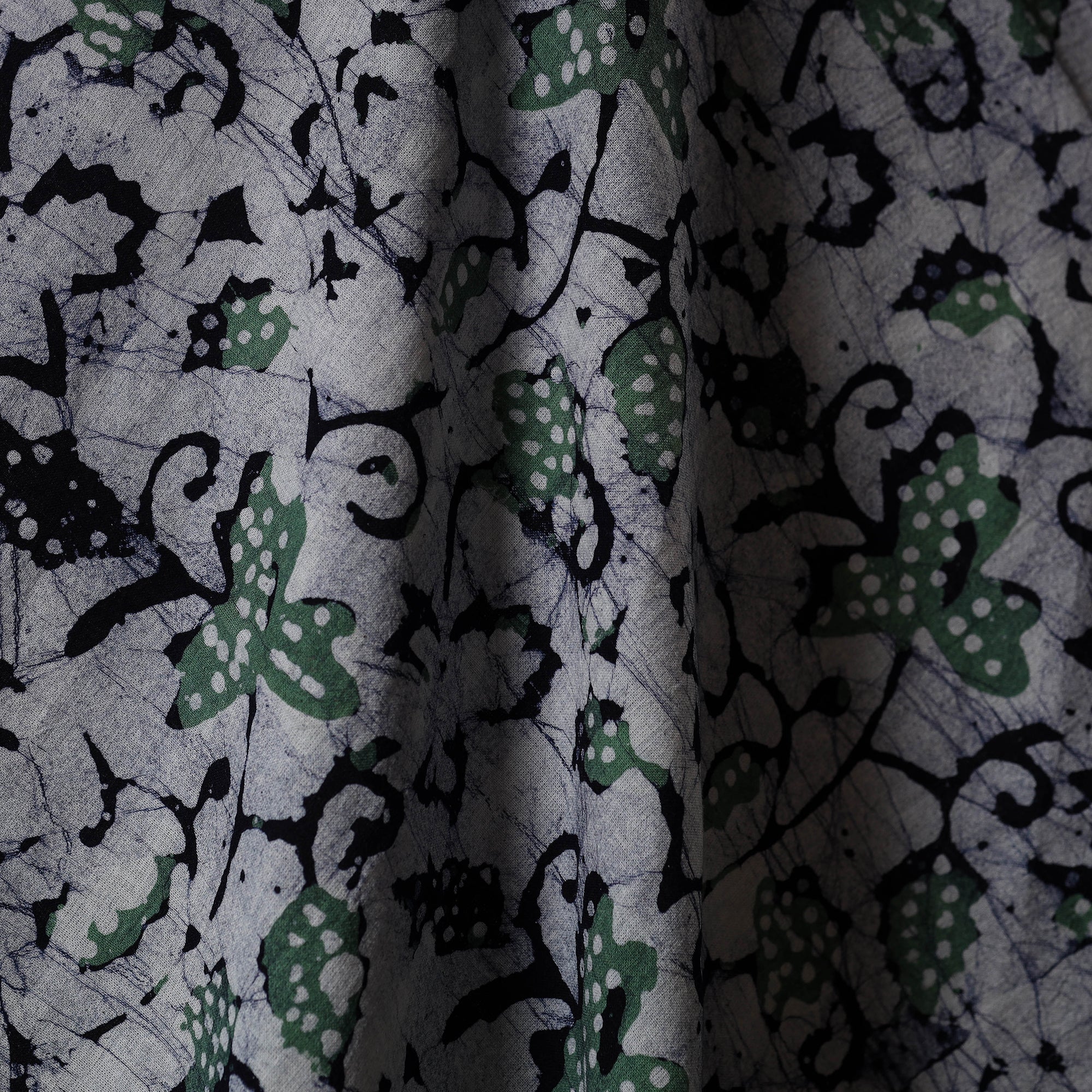 Multicolor - kutch batik cotton fabric 47 - handcrafted