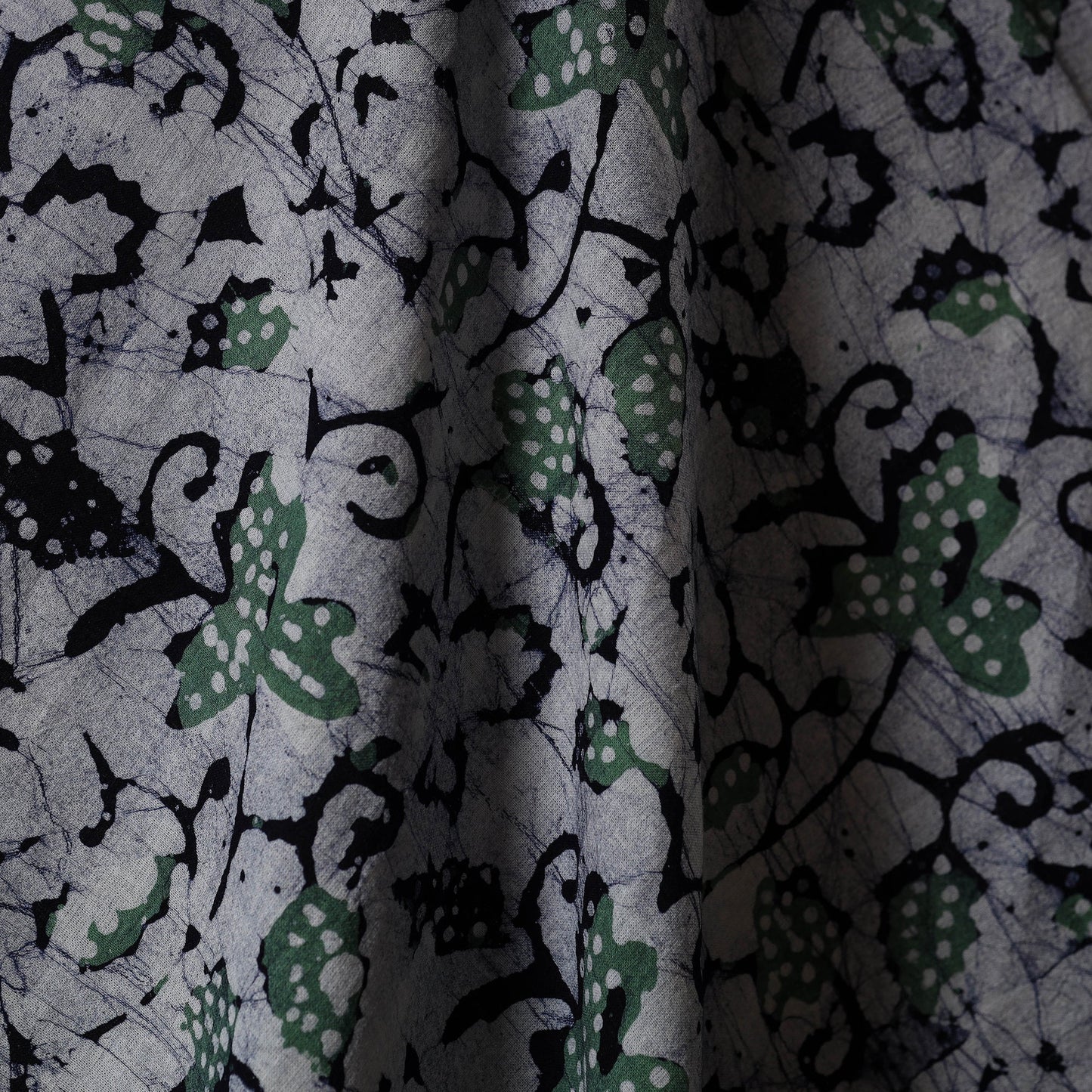 Multicolor - kutch batik cotton fabric 47 - handcrafted