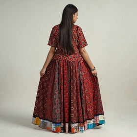 Multicolor - kutch printed 24 kali cotton long skirt 23