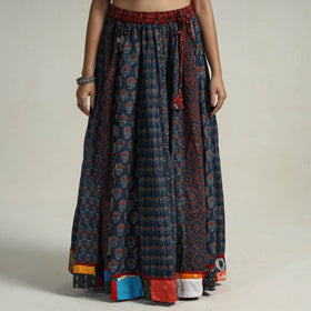 Multicolor - kutch printed 24 kali cotton long skirt 39