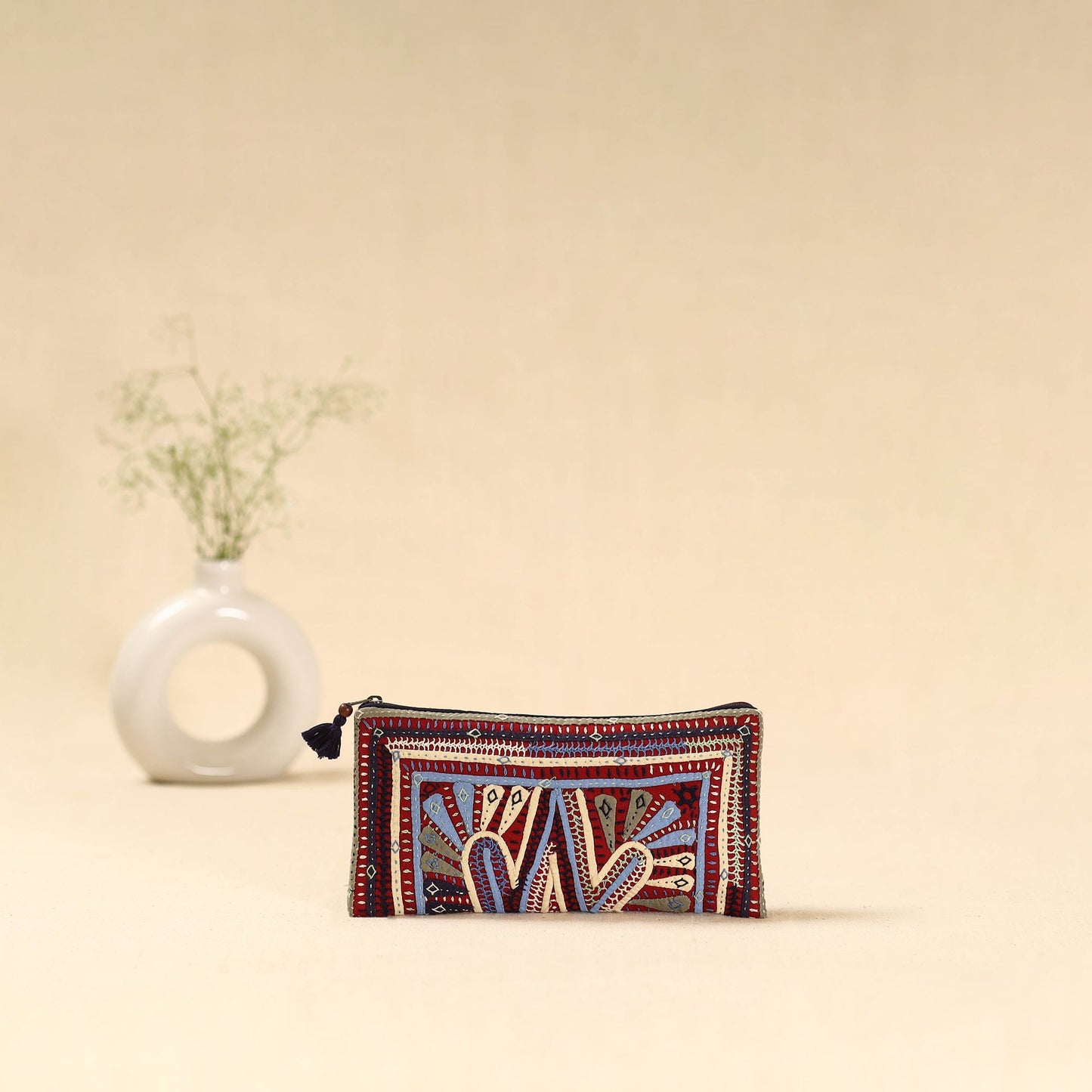 Kutch dhebariya hand embroidered clutch purse 15