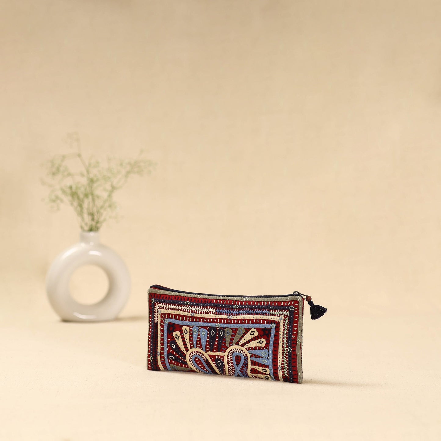 Kutch dhebariya hand embroidered clutch purse 15