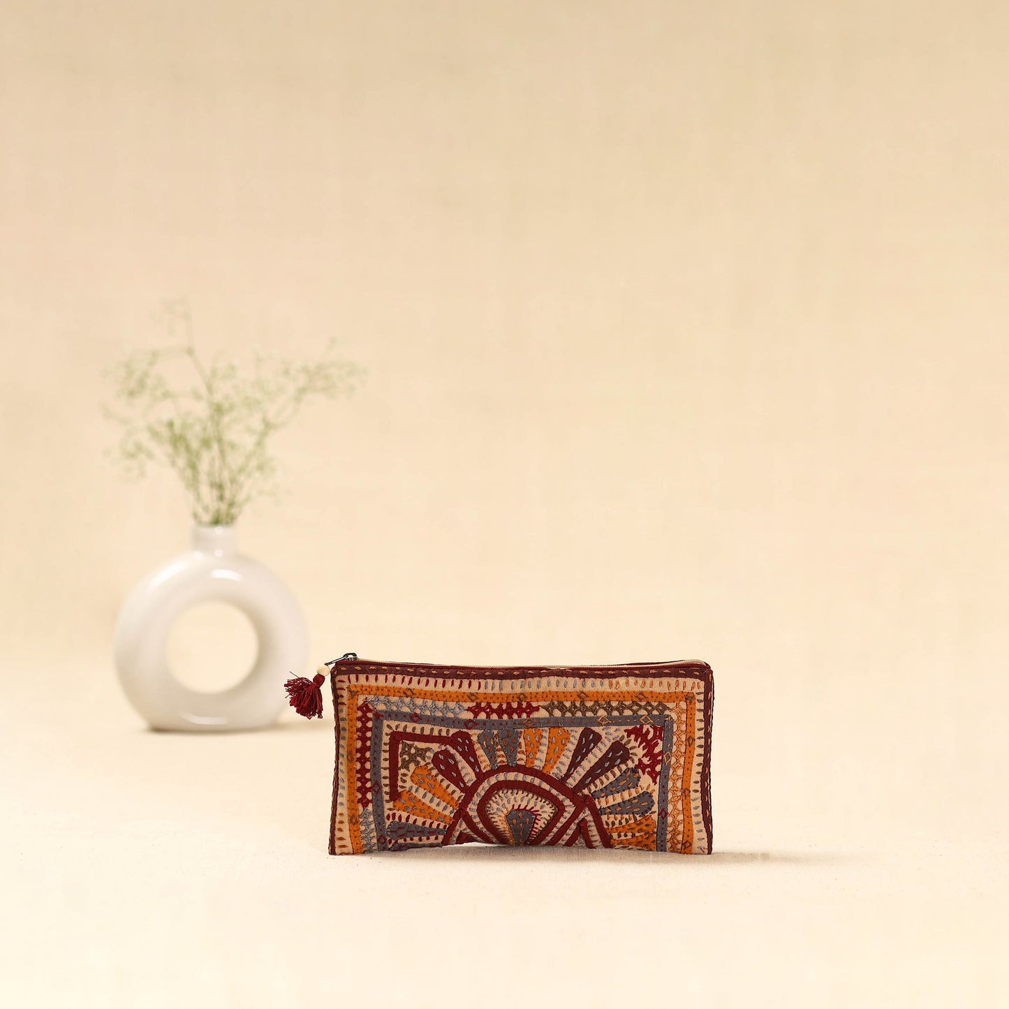 Kutch dhebariya hand embroidered clutch purse 17