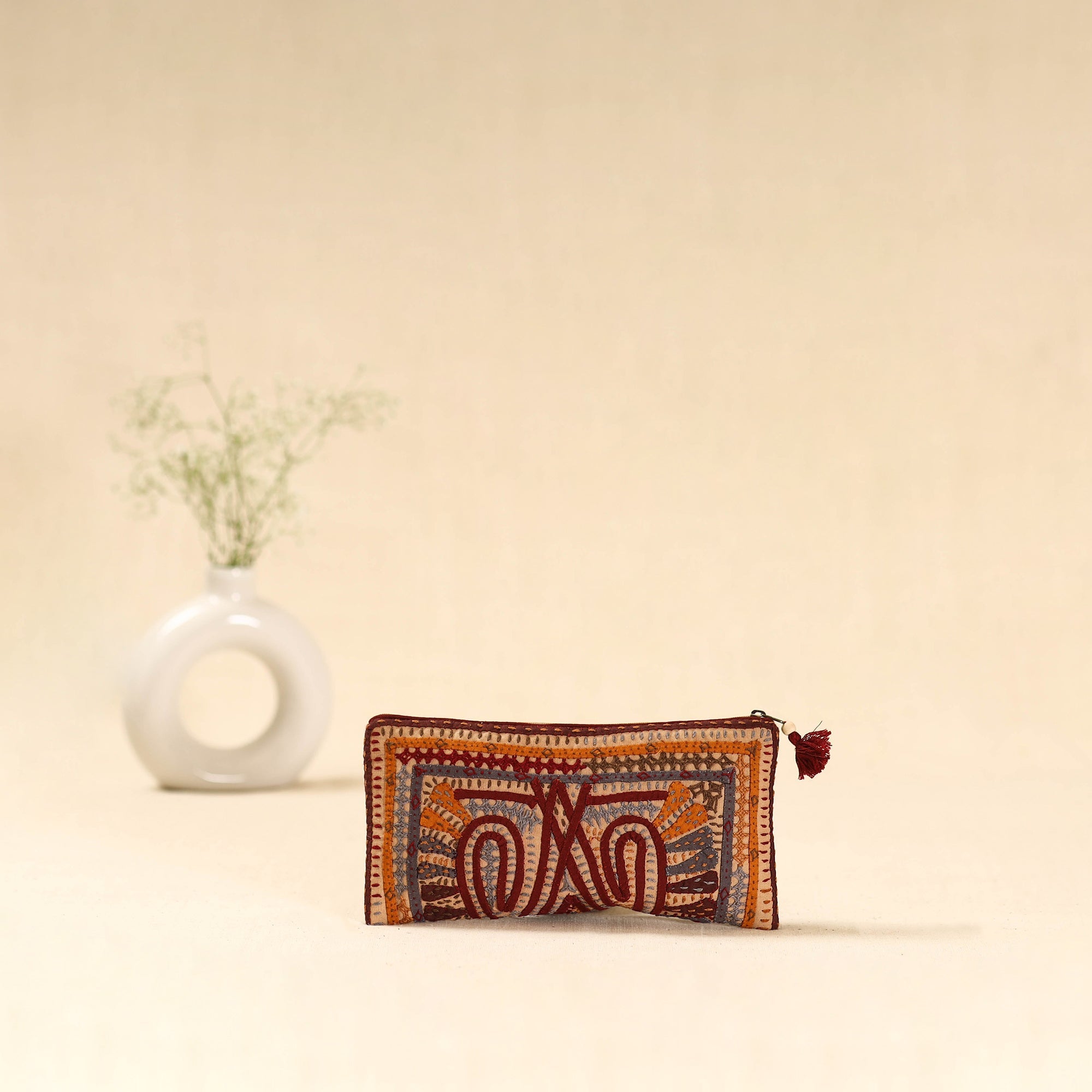 Kutch dhebariya hand embroidered clutch purse 17