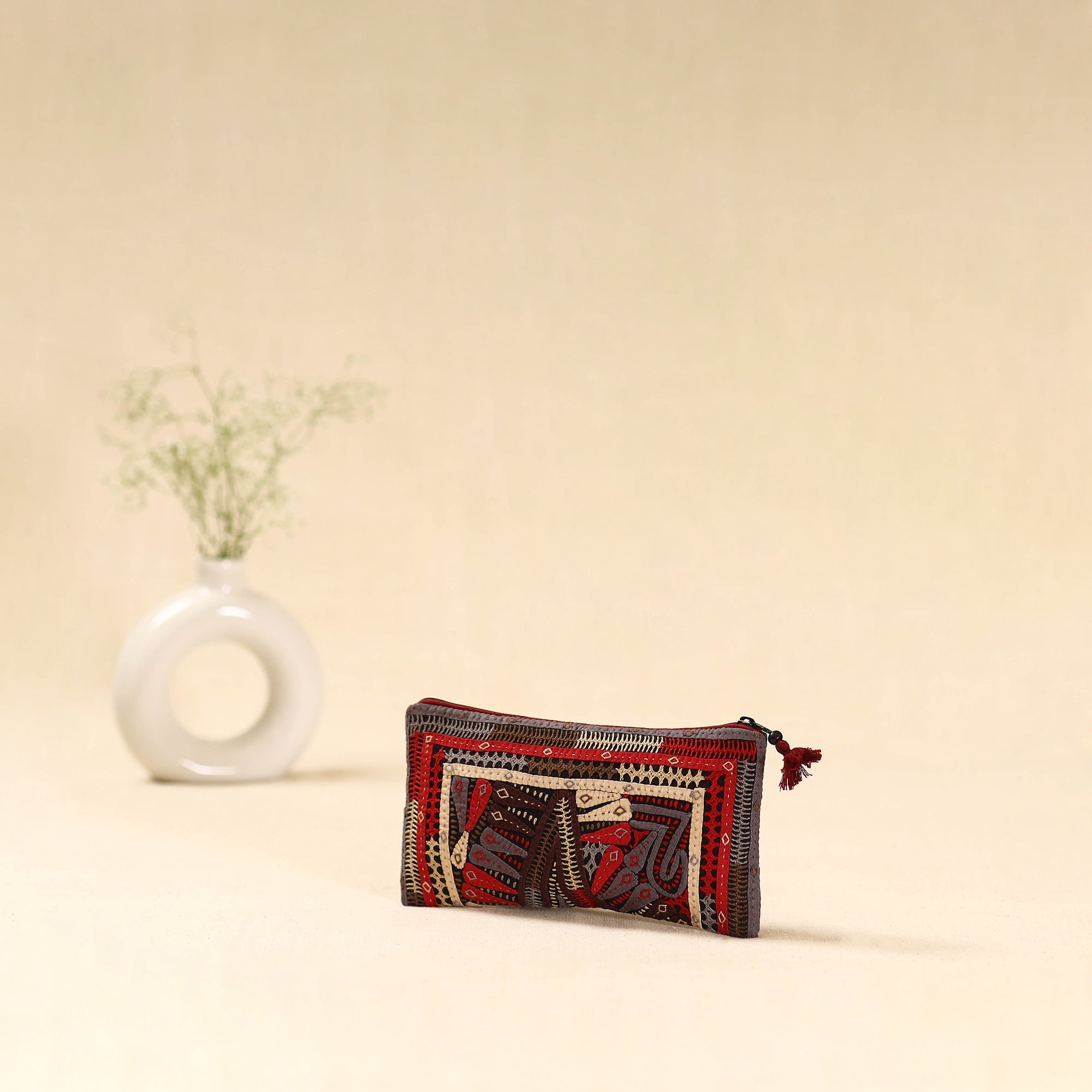 Kutch dhebariya hand embroidered clutch purse 18