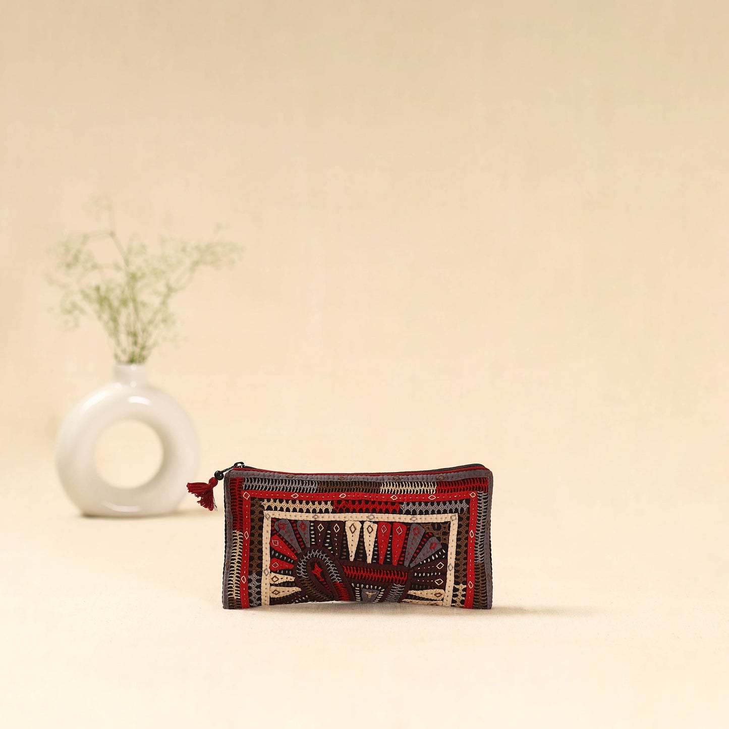 Kutch dhebariya hand embroidered clutch purse 18