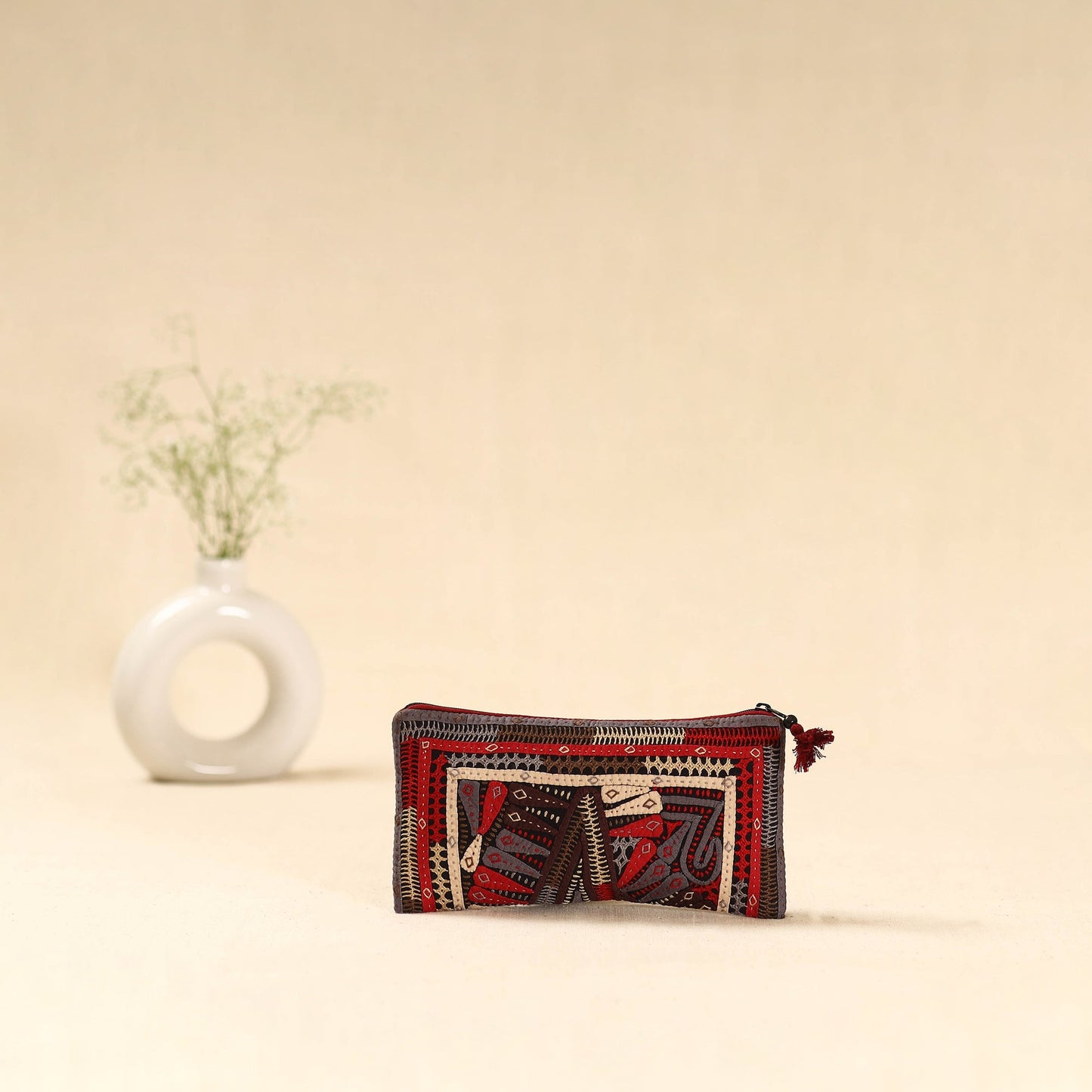 Kutch dhebariya hand embroidered clutch purse 18