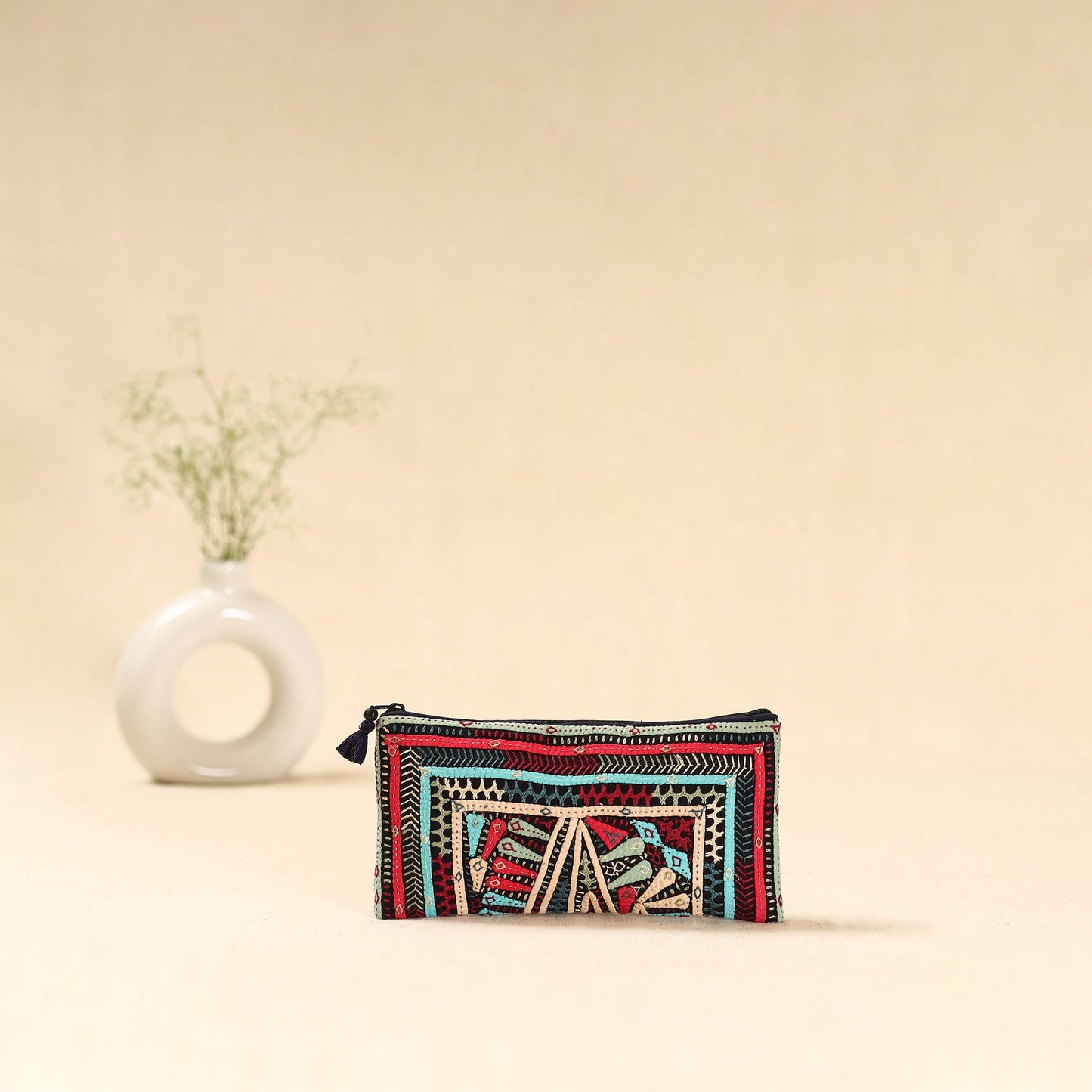 Kutch dhebariya hand embroidered clutch purse 20
