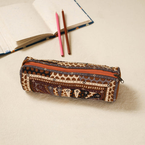 Kutch dhebariya hand embroidered pencil pouch 152