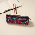 Kutch dhebariya hand embroidered pencil pouch 157