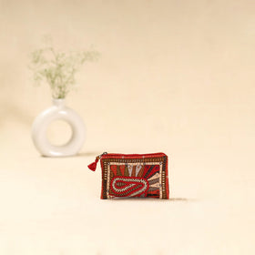 Kutch dhebariya qatab hand embroidered coin pouch 132