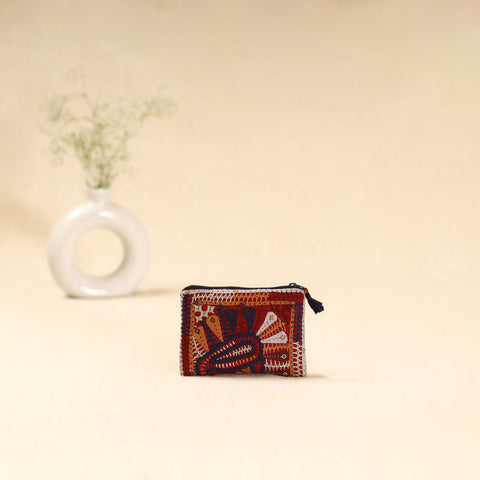 Kutch dhebariya qatab hand embroidered coin pouch 133